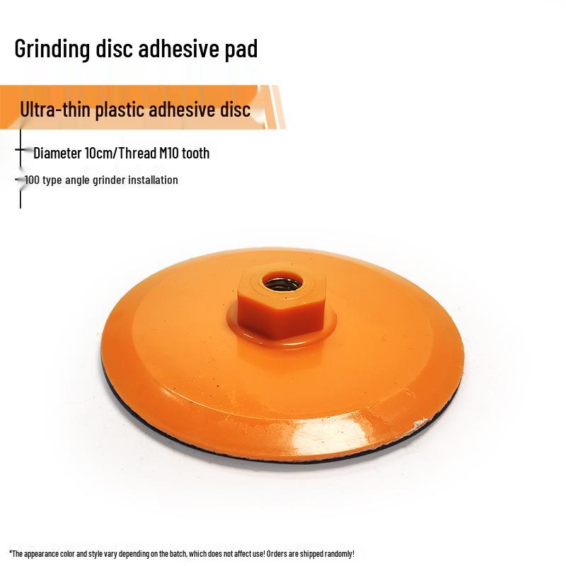 Self-Adhesive Stone Polishing Pad for Angle Grinders, Aluminum Alloy Disc with Water/Dry Grinding Capability and Sandpaper Suction Cup.