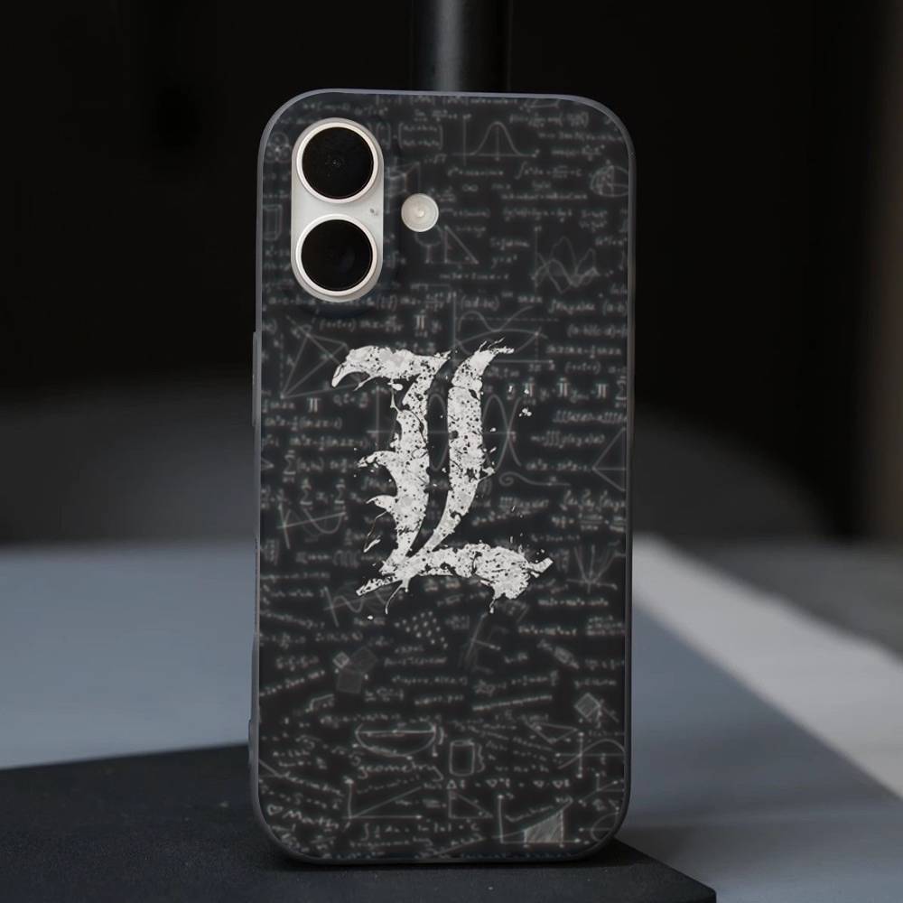 Japan Anime Death Note For IPhone 16 15 11 12 13 14 17 Pro Max PLUS Pro Soft Corrugated Silicone Back Phone Case