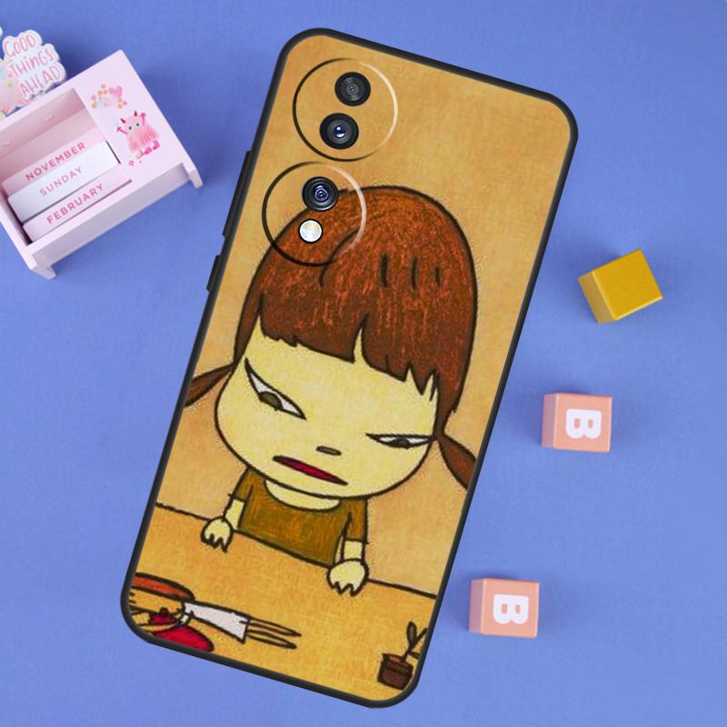 Yoshitomo Nara Case For Honor X8b X9b X8a X9a X6a X7a X6 X7 X8 X9 Honor 90 Lite 70 50 Magic 5 6 Pro Cover