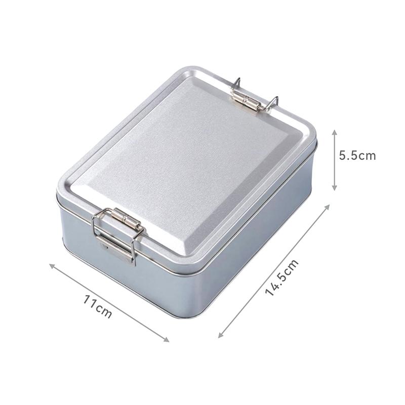 Rectangular Tinplate Cookie Tins Box With Lid Dustproof Home Kitchen Desktop Storage Tin For Candy Coffee Tea Jewelry Chocolate