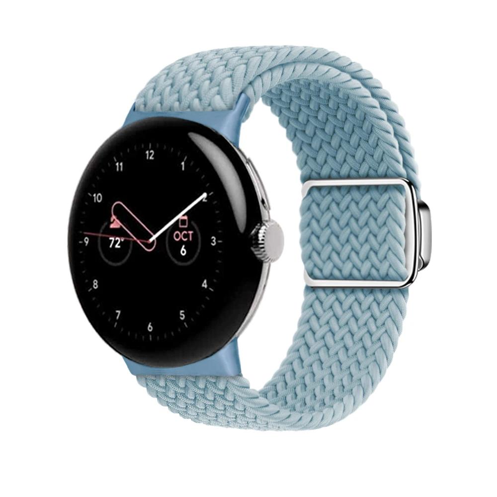 Braided Loop Strap for Google Pixel Watch 4/3 41mm Nylon Replacement Bracelet Wristband for Pixel Watch 4 3 2 1 Band Accessories