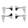 2R 2L Bass Guitar Tuning Peg Zinc Alloy 20:1 Gear Ratio Open 4 String Bass Machine Head Set