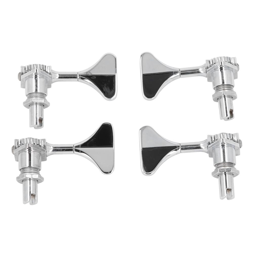 2R 2L Bass Guitar Tuning Peg Zinc Alloy 20:1 Gear Ratio Open 4 String Bass Machine Head Set