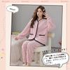 BAJAOEY Warm Fluffy Long Sleeve Pajama Soft and Warm Winter Pajamas for Sleepwear Women's Fleece-Lined Pajamas, Loungewear, Set, Women, Loungewear,