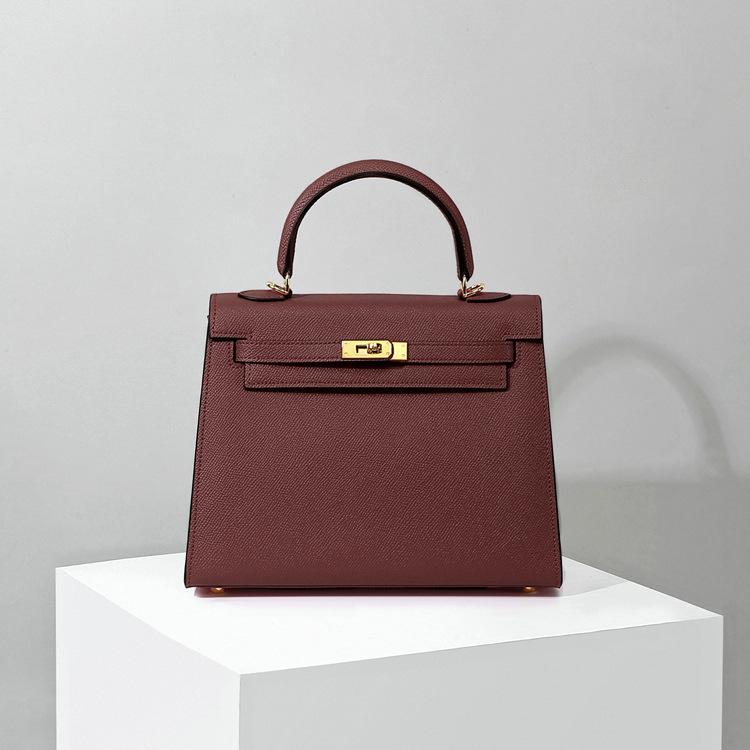 Euli Handheld Seilkette der zweiten Generation Fünf-Gold Einblatt-Schnalle im Mini-Stil zum Überkreuztragen Damen-Taschenverschluss-Schnallendesign
