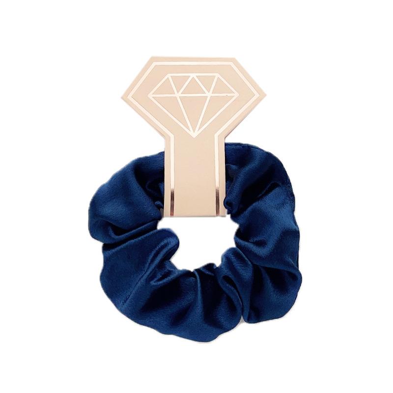 Saténový Pig Vlasová gumička do velkého střeva Jednobarevná látková květina do vlasů Evropská a americká šňůrka do vlasů Gumička Vlasové doplňky