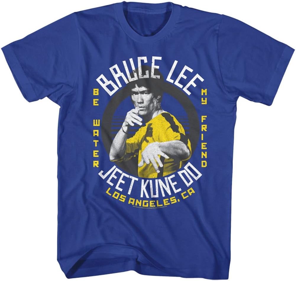 Bruce Lee Chinese Martial Arts Icon IDK Royal Adult T-Shirt Tee S