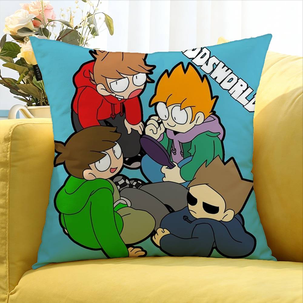 EEddsworld Edd Tom Matt Tord Round Various Sizes Square Pillow Case For Car Home Bedchamber Decor