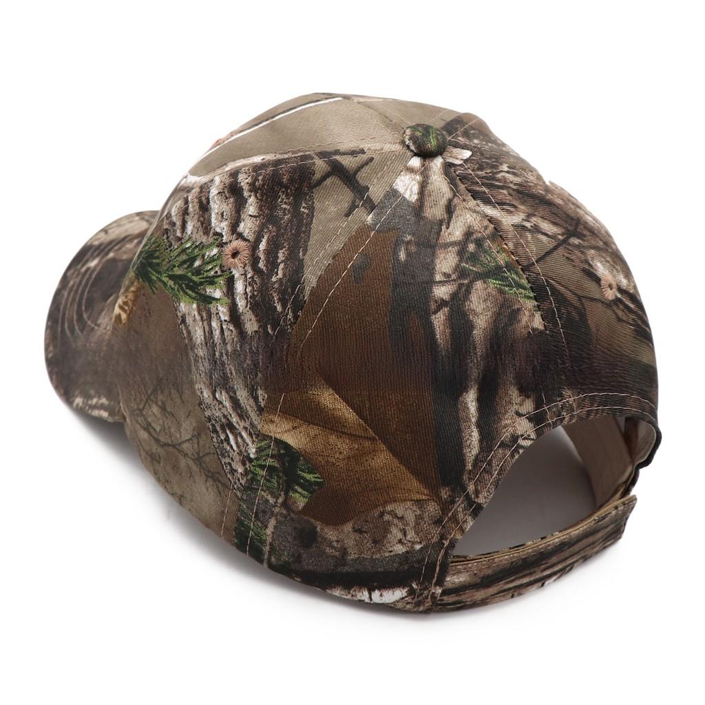 Animal Embroidered Deer Design Baseball Cap With Camouflage For Outdoor Sports