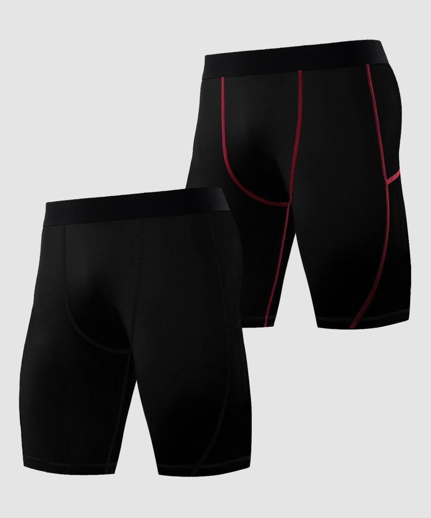 Armedes [2Pack] Functional Underlayer Baselayer Compression Techfit Shorts Ar-55 (7 Colors) (Type B)
