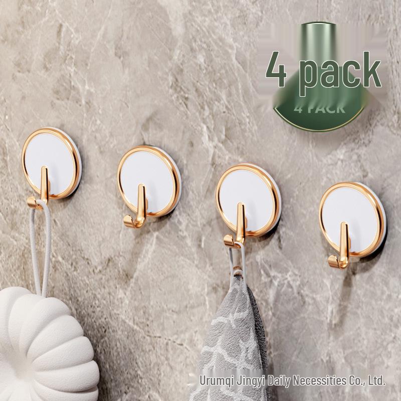 Elegant No-Drill Adhesive Door Hook for Coats & Hats