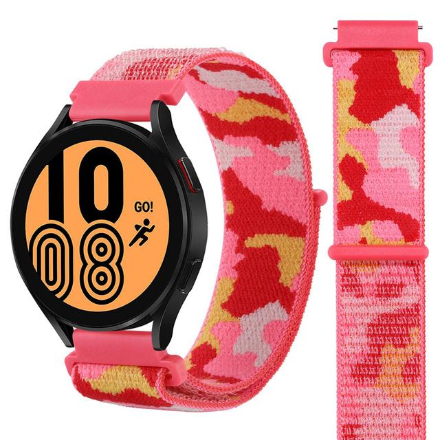 20mm 22mm Nylon Loop Strap For Huawei Watch 4/3/GT5-4-3-2 Pro 46mm Camouflage Bracelet Belt Amazfit Active 2/Balance/GTR Correa