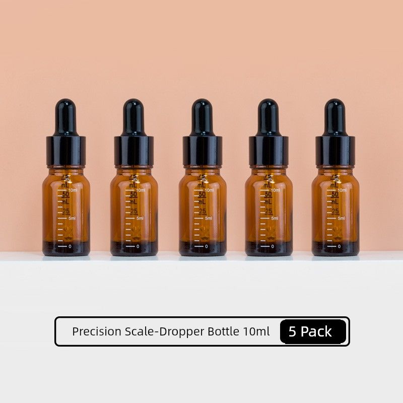 Scale Dropper Essential Oil Dark Brown Medical Storage Bottle