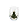Bicchiere di Vetro di Natale per Bevande Festive e Decorazione della Casa