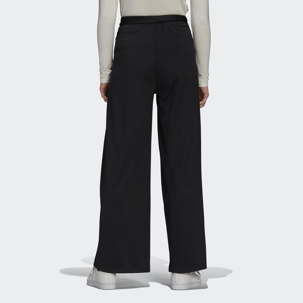 Adidas Originální Volné Pruhované Prodyšné Šněrovací Vintage Pletené Sportovní Kalhoty Dámské Spodní Části Černé GN3169