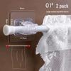 Punch-Free Telescopic Curtain Rod Hook – Adhesive Wall Bracket for Hanging Curtains