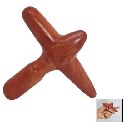 Handgefertigtes X-förmiges Thai-Körpermassagegerät aus Holz