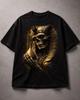 T-shirt Crâne de Pharaon – Roi Égyptien Sombre Or Graphique Gothique