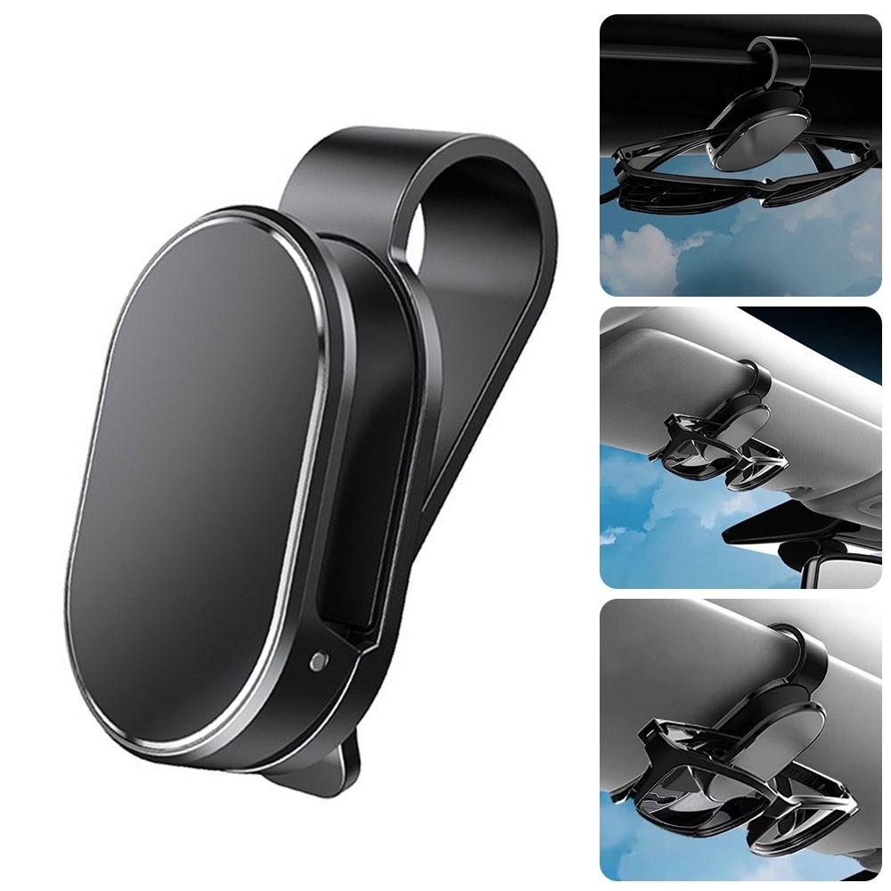 Stylish Car Visor Clip Eyeglasses Hanger Multi-functional Sunglass Organizer  For Truck Vehicle