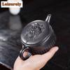 200ml Retro Yixing Purple Clay Teapots Handmade Large Caliber Pot Raw Ore Stone Yellow Mud Tea Brewing Kettle Zisha Tea Set Gift