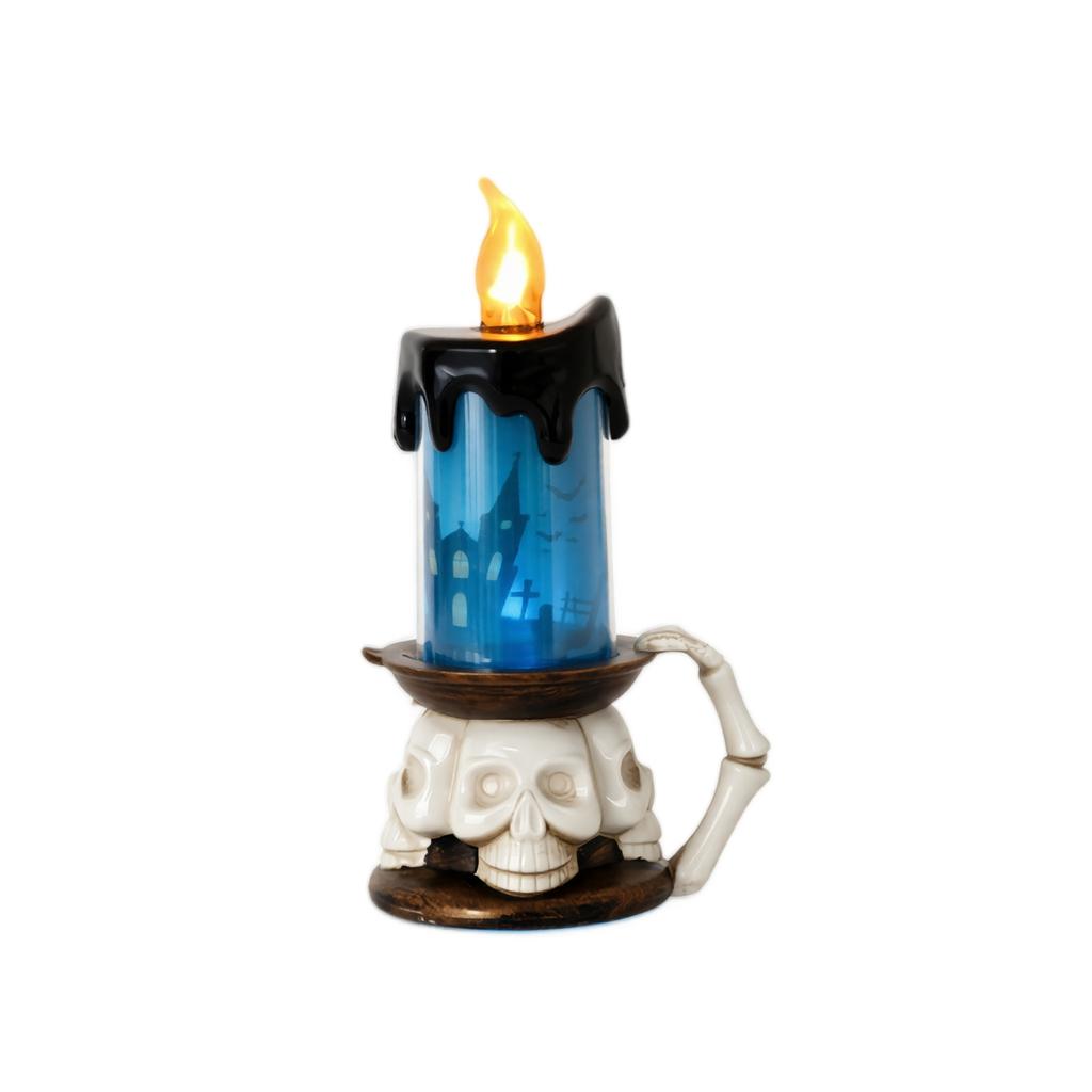 Festive Halloween Decorative Candle Light Ornament for Indoor Home Table Party Decor
