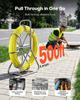 Fish Tape Fiberglass, 152M 6.3MM, Duct Rodder Fishtape Wire Puller with Stand, Cable Running Rod with Locking Mechanism, Fishing Tools, for Walls