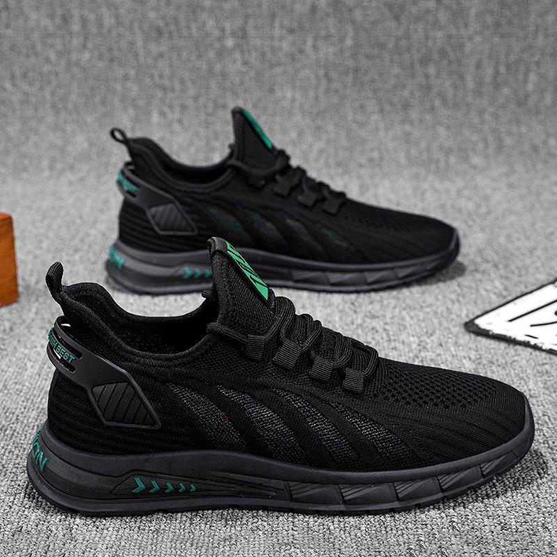 Summer New Men'S Non-Slip Odor-Resistant Mesh Casual Running Sporty Trendy Shoes