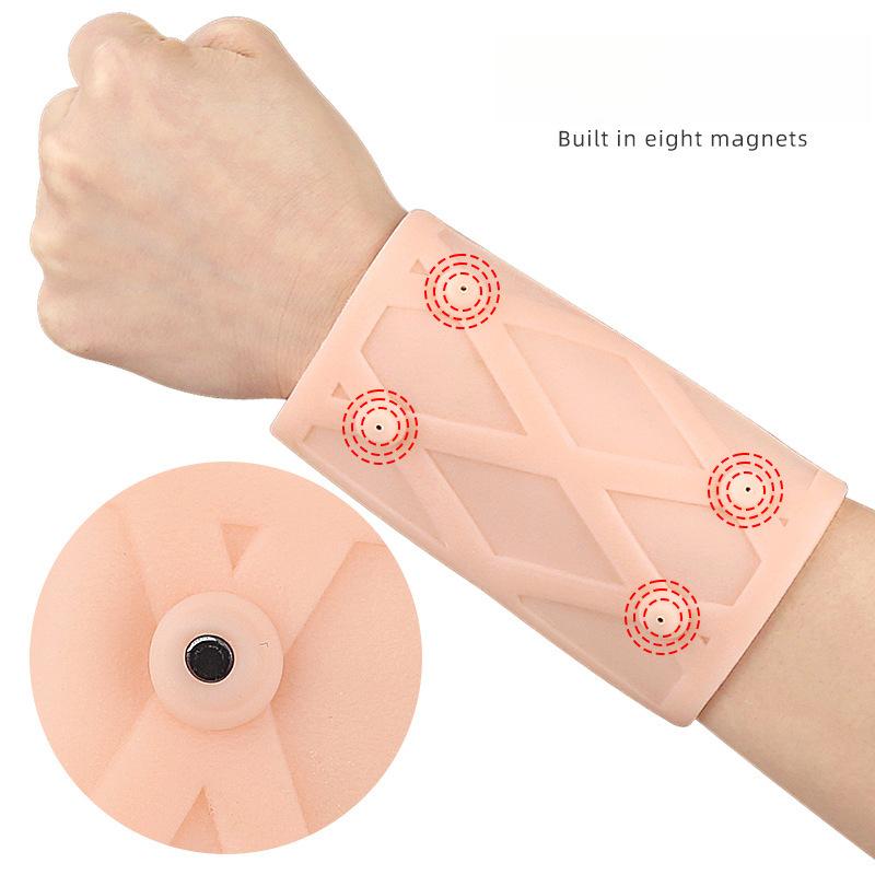 SEBS Magnet Wrist Guards, Outdoor Running, Cycling, Sports, Compression Arm Guards, Soft Stretch Fit Sports Gloves