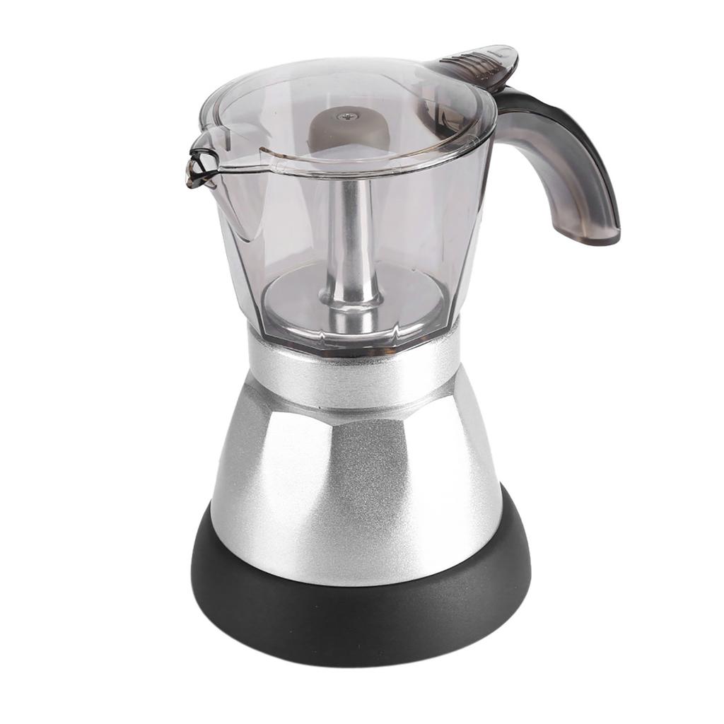 Aparat de cafea electric detașabil Espresso Moka de 480W, 300ML/6 căni, pentru bucătărie acasă