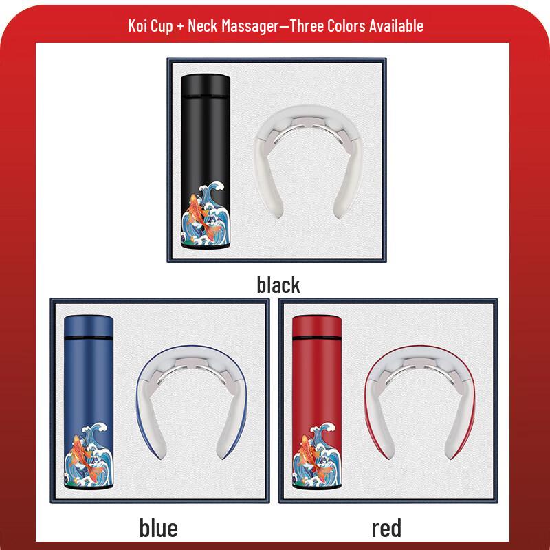 OIMG Digital Thermos Cup & Neck Massager Gift Set