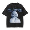 AI Niche Baby Holding Laugh Washed T Shirt Streetwear Hip Hop Fashion TShirt  Tees for Unisex Women Cotton Oversize