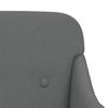 Dark Grey Bench 110 x 76 x 80 cm Fabric