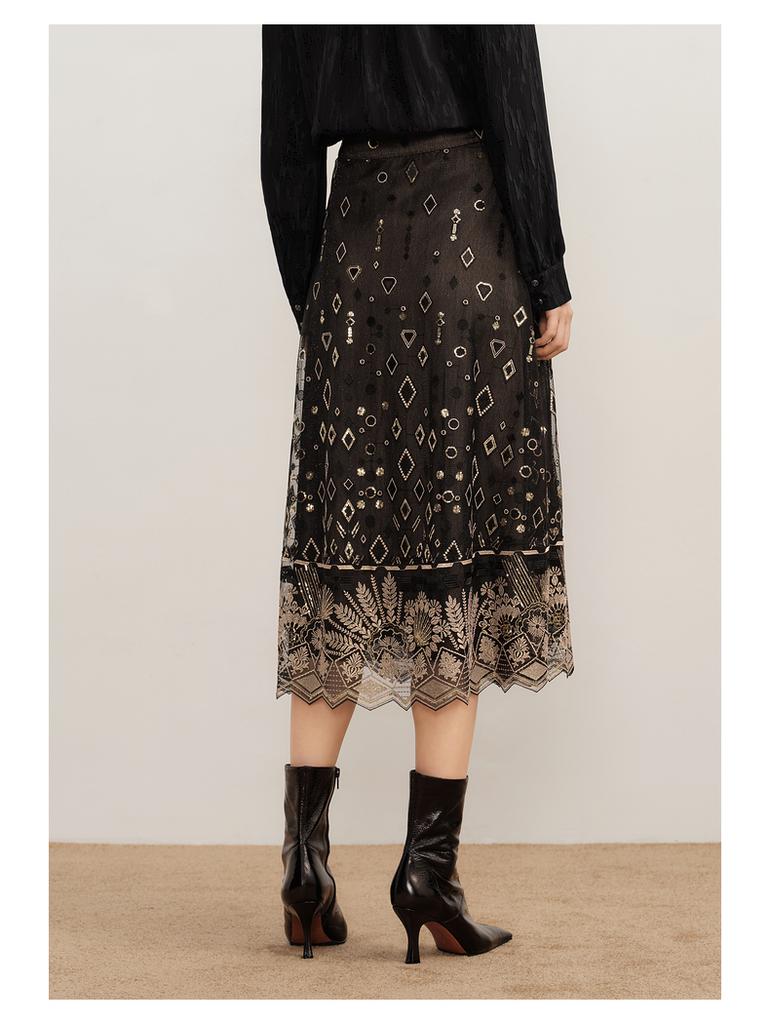 Elegant and Romantic Chiffon Mesh Waist Skirt