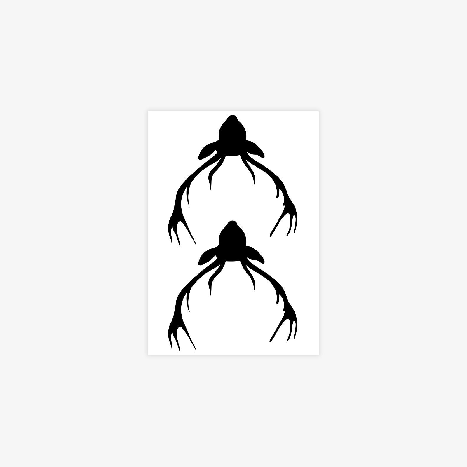Domineering Antlers Hand Tattoo Sticker, High-End Sense Niche Simple Personality Men S Tattoo Sticker 7*10