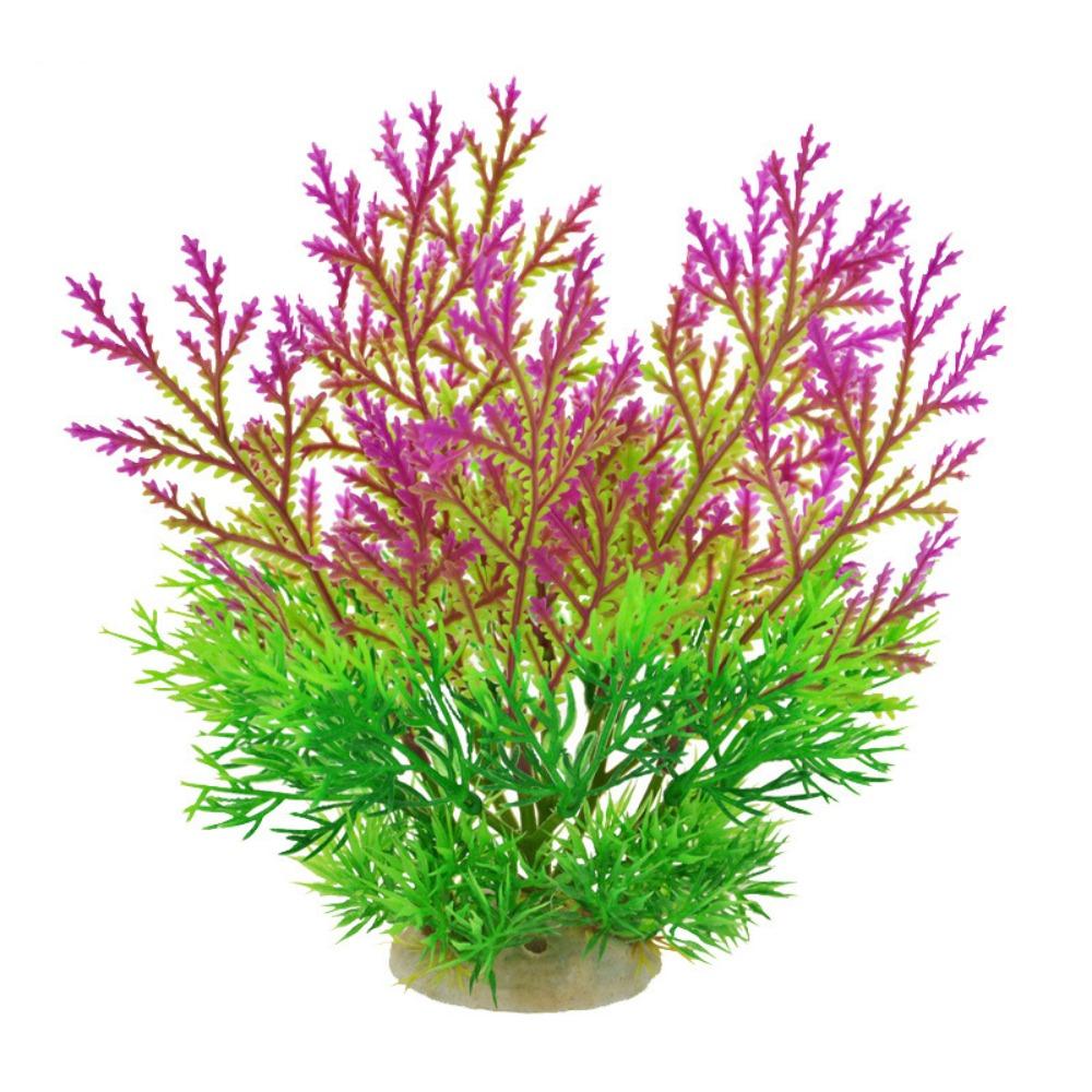 

2pcs Simulated Fake Grass Plastic Artificial Seaweed Water Grass Diy Aquatic Plants Tabletop фиолетовый