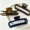 Elegant Solid Translucent Rectangle Hair Claw For Women Girls Sweet Hair Clip Simple Claw Clip Hairpin Hair Accessories
