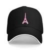 Paris Rosa Eiffelturm Muster Lässige Baseballkappe Tennis Skate Hip Hop Hüte Sommer Sonnenschutz Unisex-Jugendliche Street Style Kappen