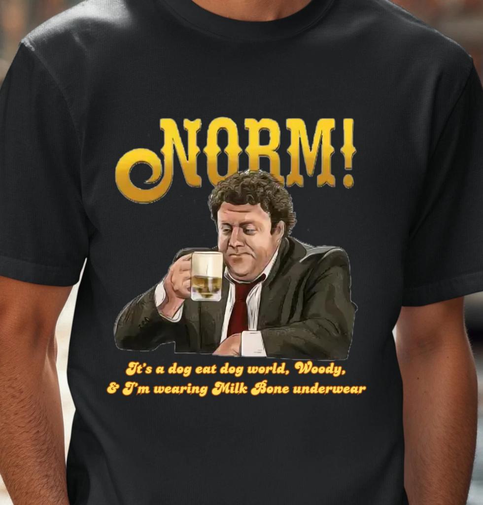 Norm! Retro Sit Com Tee, Retro TV Quote T-Shirt, Norm Peterson Shirt, Cheers Tee