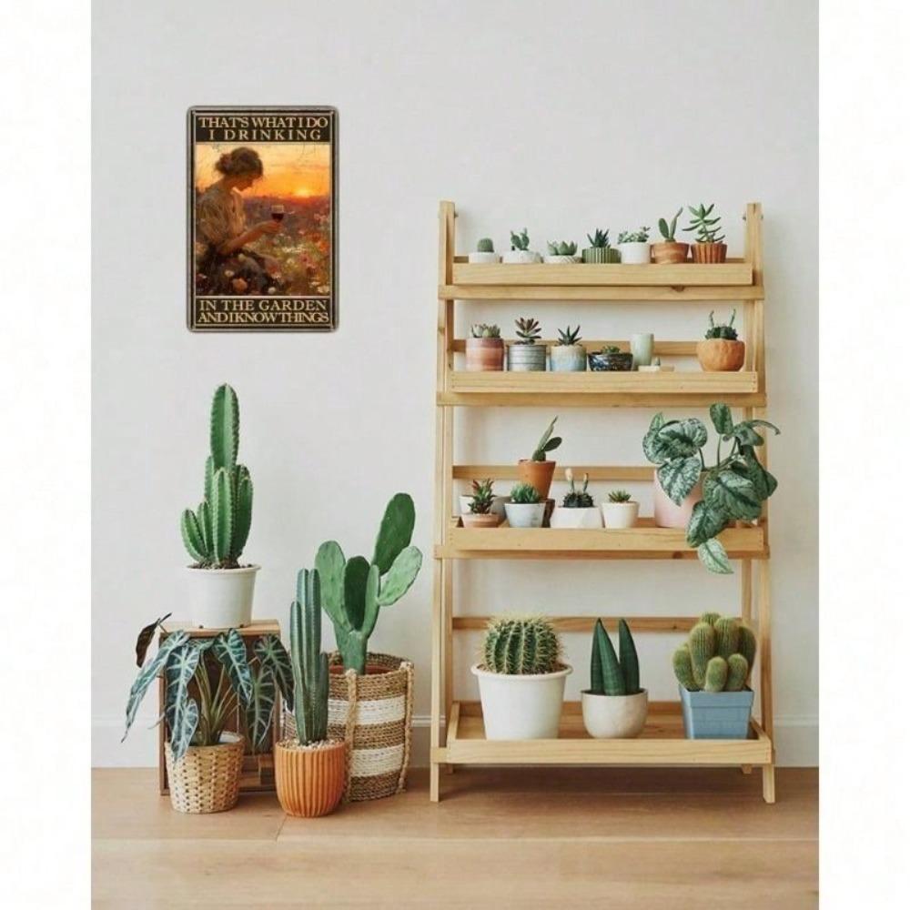 Vintage Wandkunst Metallschild, Bar Innendekoration