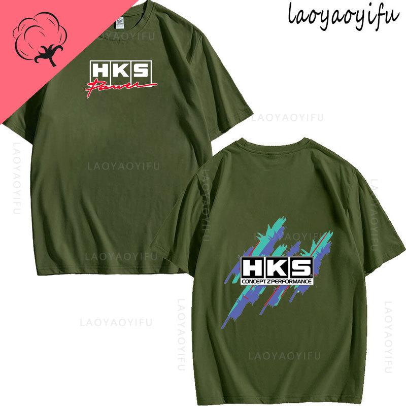 JDM Modified Car HKS ENDLESS Theme 100Cotton Mens Womens Fashion High Quality Oneck Casual Summer TShirt Printed Fashion