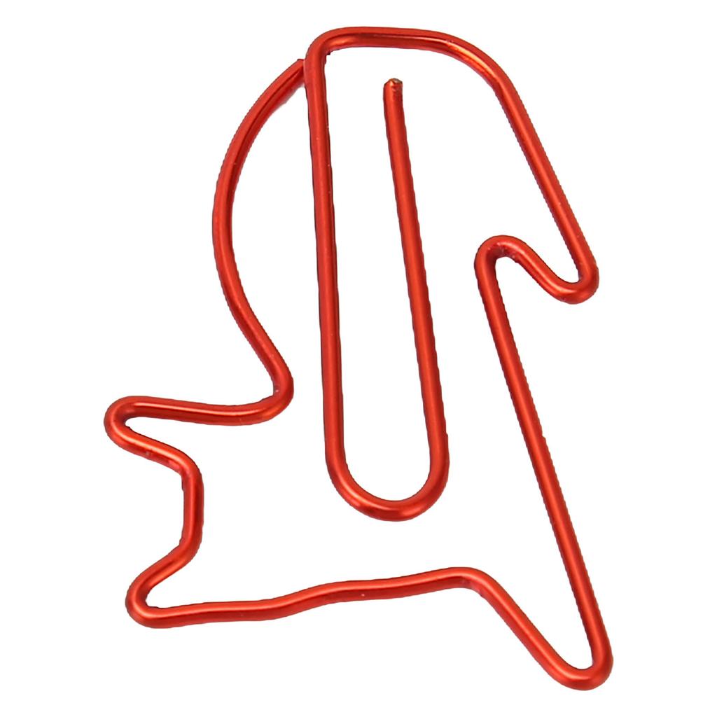 100PCS Paper Clips Cute Appearance Slip Resistant Rust Proof Plating Process Colorfast Portable