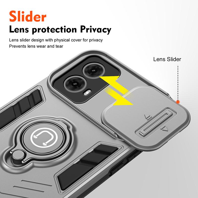 Moto G84 G85 Luxury Shockproof Armor Magnetic Case For Motorola Moto G85 Silicone Bumper Hard PC Back Cover MOTO G84 Phone Cases