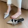 Pointed-toe High Heels Women's Thin-heeled Shoes Spring and Summer Flip-top Sandals Single Shoes