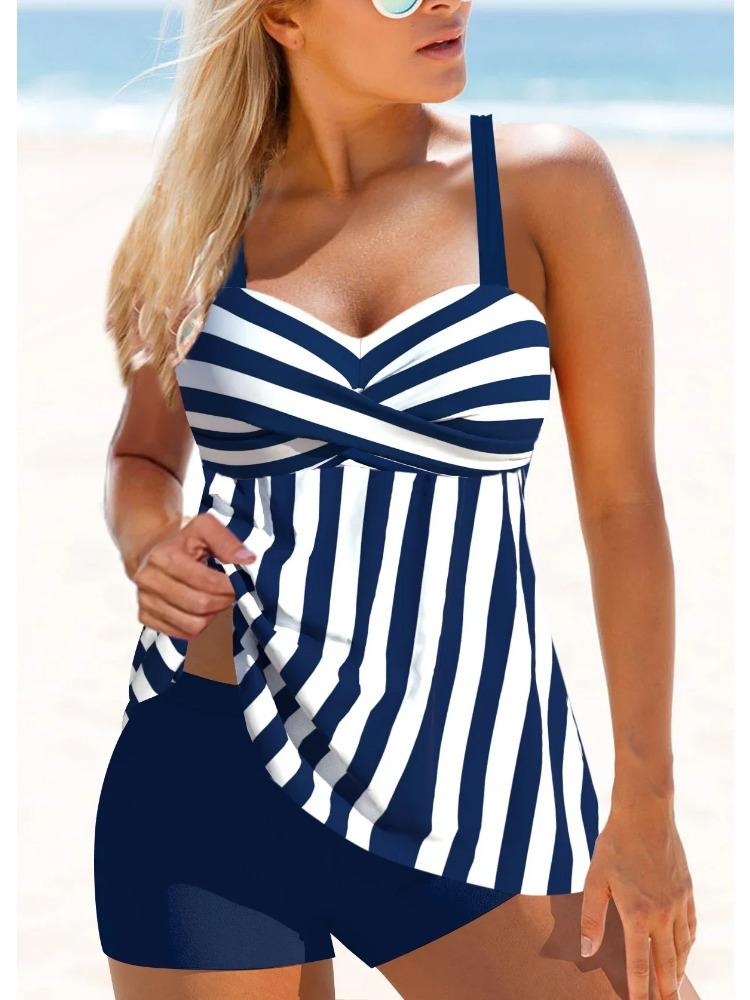 Summer Fashion Sexy Bohemian Style Printed Women's Swimsuit Hanging Neck Bikini Vacation Casual Swimsuit S-6XL