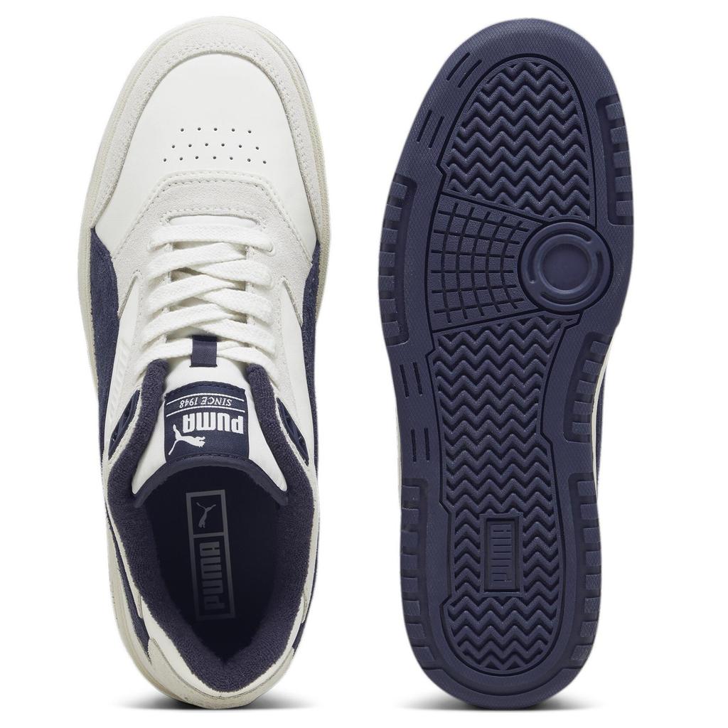 Puma Doublecourt Leather Low Top Sneakers Unisex Sneakers White Navy-Blue 393283-03