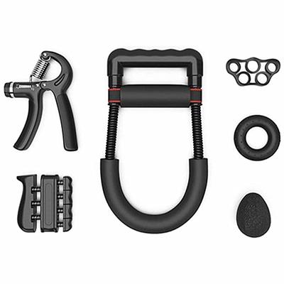 5/6-teiliges/Set Fitness Handgriff-Set Einstellbare Kraft Stärke Finger Trainer Unterarmmuskel-Workout Griffring Übungsgerät Gripper Ball