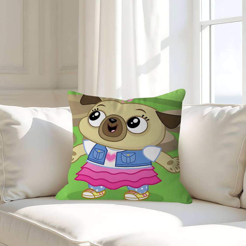 Cartoon C-Chip And P-Potato Pillow Case Removable Washable Cushion Cover – All-Season Soft Linen