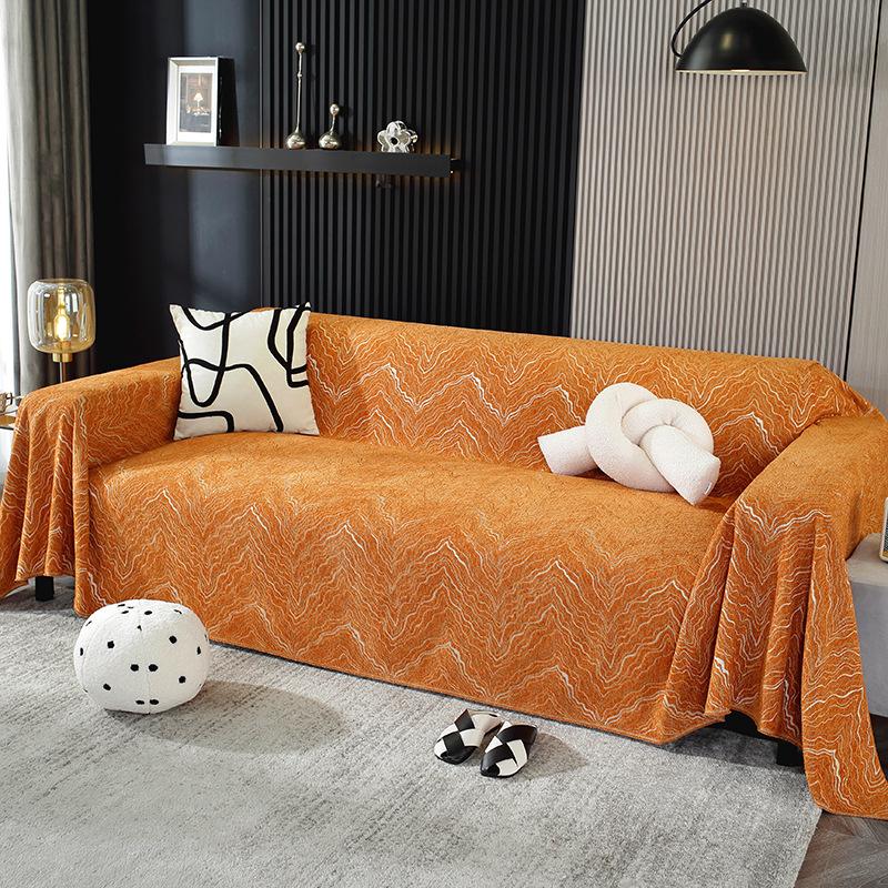Cream Style Sofa Towel Full Cover Cloth Light Luxury Chenille Sofa Cushion Cover Towel Blanket Four Seasons Universal All-Inclusive Sofa Cover