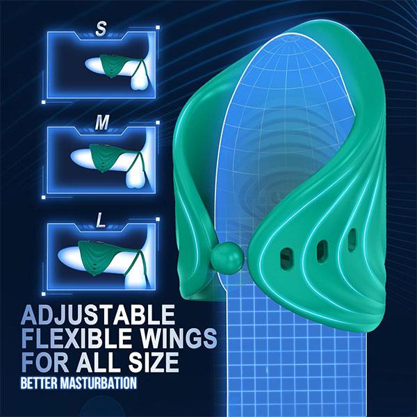Masturbator Vibrating Cock Ring Sex Toys for Men with APP Remote Control Penis Vibrator Stimulator Hands Free Masturbators for Mens Pleasure Male