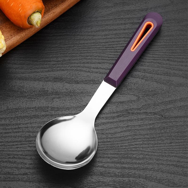 Stainless Steel Spatula, Thickened Cooking Soup Spoon, Stir-frying SpoonLarge Soup Spoon, Strainer